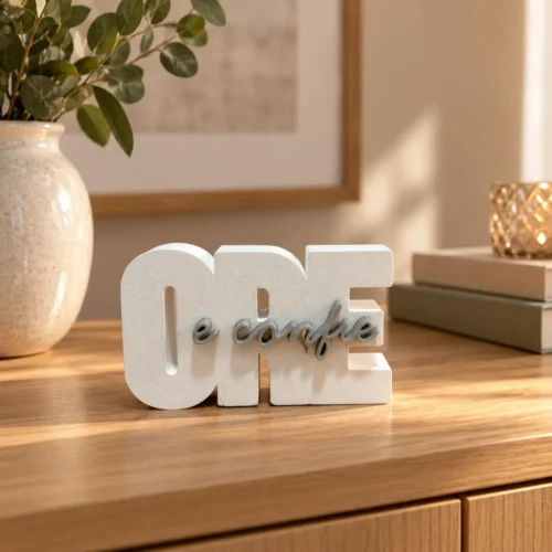 Ore e Confie – Palavra Decorativa Religiosa