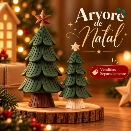 Árvore de Natal Decorativa Minimalista com Estrela