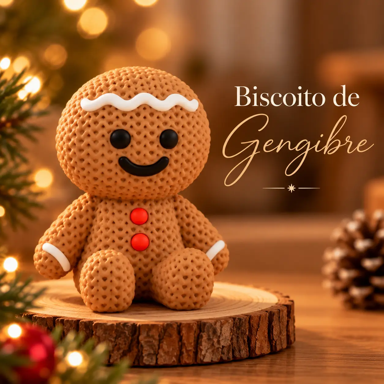 Biscoito de Gengibre Natalino Decorativo