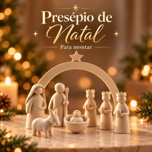 Presépio de Natal para Montar – Sagrada Família e Reis Magos